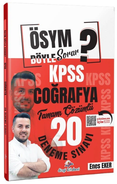 KPSS Coğrafya ÖSYM Böyle Sorar 20 Deneme Çözümlü Dizgi Kitap Yayınları Panda Fotokopi & Baskı Merkezi