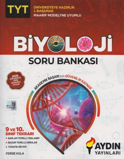 TYT Biyoloji Maarif Model 1. Basamak Soru Bankası Aydın Yayınları Panda Fotokopi & Baskı Merkezi