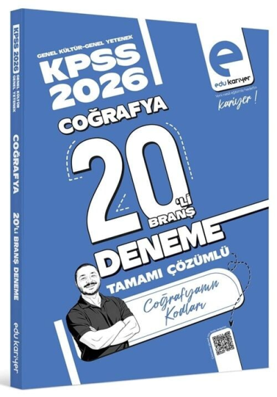 KPSS Coğrafyanın Kodları 20 Deneme Çözümlü EDU Kariyer Panda Fotokopi & Baskı Merkezi