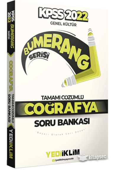 2022 KPSS Genel Kültür Bumerang Coğrafya Tamamı Çözümlü Soru Bankası Panda Fotokopi & Baskı Merkezi