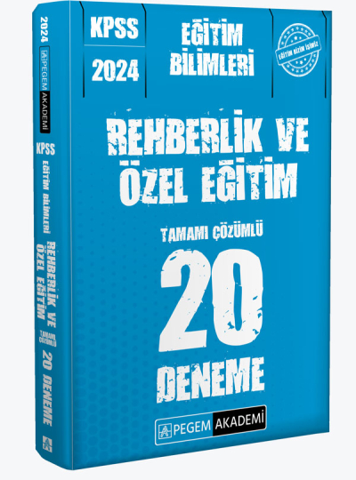 2024 KPSS Eğitim Bilimleri Rehberlik ve Özel Eğitim 20 Deneme Panda Fotokopi & Baskı Merkezi