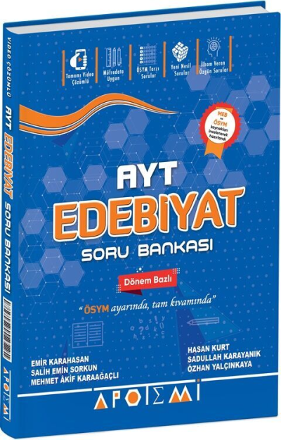 AYT Edebiyat Soru Bankası Apotemi Yayınları Panda Fotokopi & Baskı Merkezi