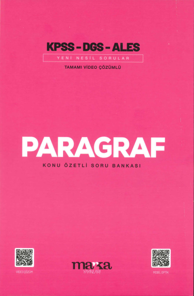 PARAGRAF KONU ÖZETLİ SORU BANKASI Panda Fotokopi & Baskı Merkezi