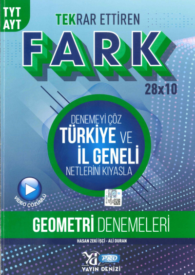 YKS TYT AYT PRO FARK DENEME GEOMETRİ 28X10