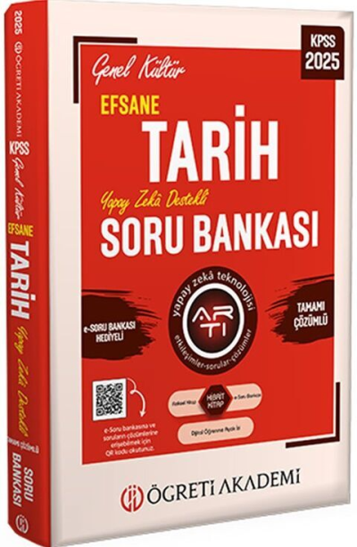 2025 KPSS Genel Kültür Efsane Tarih Tamamı Çözümlü Soru Bankası Öğreti Akademi Yayınları Panda Fotokopi & Baskı Merkezi