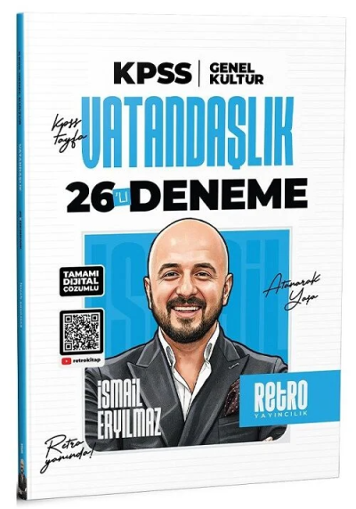 2026 KPSS Genel Kültür Vatandaşlık 26'lı Deneme Retro Yayıncılık Panda Fotokopi & Baskı Merkezi