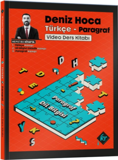 Deniz Hoca Tüm Sınavlar İçin Türkçe Video Ders Kitabı KR Akademi Yayınları Panda Fotokopi & Baskı Merkezi