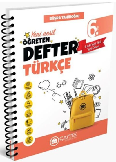 6. Sınıf Türkçe Yeni Nesil Öğreten Defter Çanta Yayınları Panda Fotokopi & Baskı Merkezi