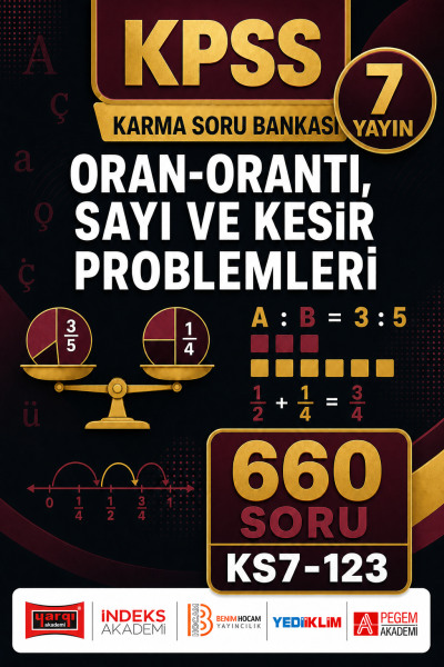 Oran-Orantı, Sayı ve Kesir Problemleri 7 Yayın 660 Soru Panda Fotokopi & Baskı Merkezi
