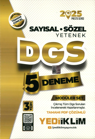 YEDİİKLİM DGS 5 DENEME 2025