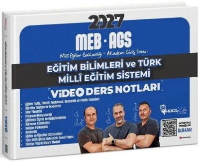 MEB-AGS Eğitim Bilimleri ve Türk Milli Eğitim Sistemi Video Ders Notları - Ömer Ekici Hoca Kafası Yayınları Panda Fotokopi & Baskı Merkezi