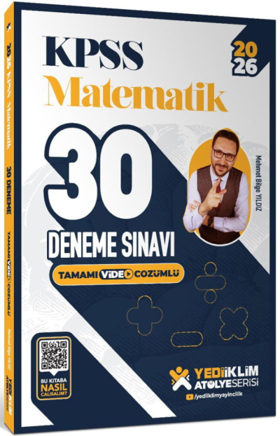 2026 KPSS Matematik Atölye Serisi 30 Deneme Yediiklim Panda Fotokopi & Baskı Merkezi