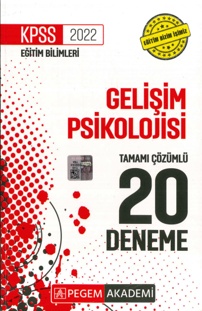 GELİŞİM PSİKOLOJİSİ 20Lİ DENEME ÇÖZÜMLÜ Panda Fotokopi & Baskı Merkezi