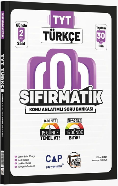 TYT Türkçe Sıfırmatik Konu Anlatımlı Soru Bankası Ders Platosu Panda Fotokopi & Baskı Merkezi