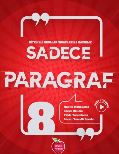 8.Sınıf LGS Sadece Paragraf Soru Bankası Newton Yayınları Panda Fotokopi & Baskı Merkezi