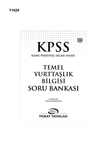 KPSS VATANDAŞLIK SORU BANKASI ÇÖZÜMLÜ Panda Fotokopi & Baskı Merkezi
