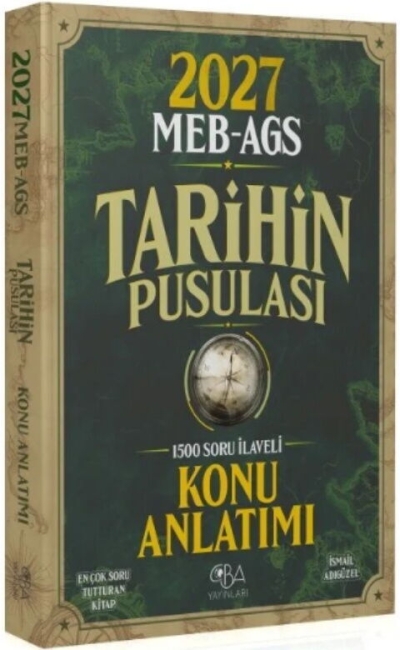MEB-AGS Tarihin Pusulası Konu Anlatımı İsmail Adıgüzel CBA Yayınları Panda Fotokopi & Baskı Merkezi