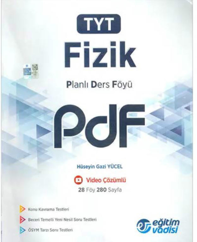 TYT Fizik Planlı Ders Föyü PDF Eğitim Vadisi Yayınları