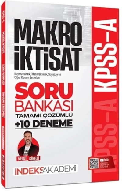 KPSS A Grubu Makro İktisat Soru Bankası ve 10 Deneme Çözümlü Mesut Güzelli İndeks Akademi Yayıncılık Panda Fotokopi & Baskı Merkezi