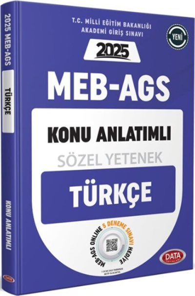 2025 MEB AGS Sözel Yetenek Türkçe Konu Anlatımlı Data Yayınları