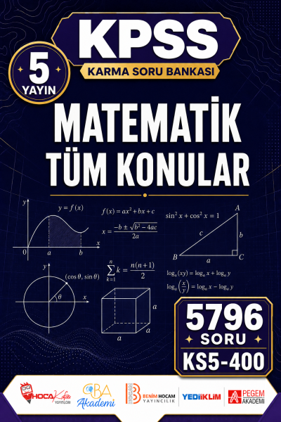 MATEMATİK TÜM KONULAR 5 Yayın 5796 Soru Panda Fotokopi & Baskı Merkezi