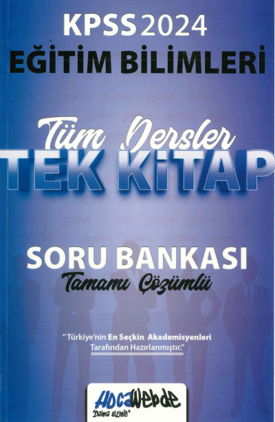 EĞİTİM BİLİMLERİ TÜM DERSLER TEK KİTAP TAMAMI ÇÖZÜMLÜ SORU BANKASI