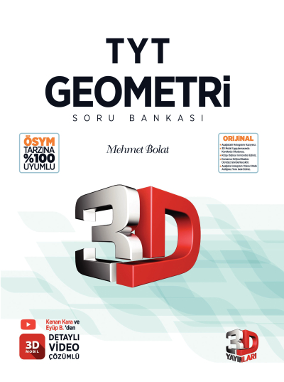 TYT 3D Geometri Tamamı Video Çözümlü Soru Bankası
