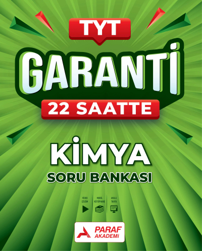 TYT Kimya Garanti 22 Saatte Soru Bankası Paraf Akademi Panda Fotokopi & Baskı Merkezi