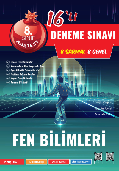 8. Sınıf Mod Fen Bilimleri 16 Deneme Sınavı Nartest Yayınları