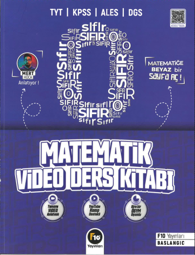 TYT KPSS ALES DGS Sıfırdan Matematik Video Ders Kitabı F10 Yayınları Panda Fotokopi & Baskı Merkezi