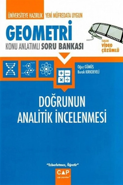 Üniversiteye Hazırlık Geometri Doğrunun Analitik İncelenmesi Konu Anlatımlı Soru Bankası Çap Yayınları Panda Fotokopi & Baskı Merkezi