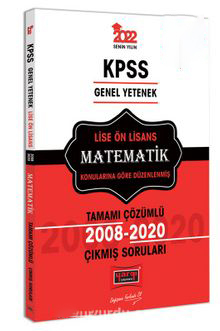 KPSS Genel Yetenek Lise Ön Lisans Matematik Tamamı Çözümlü Çıkmış Sorular 2008-2020 Panda Fotokopi & Baskı Merkezi