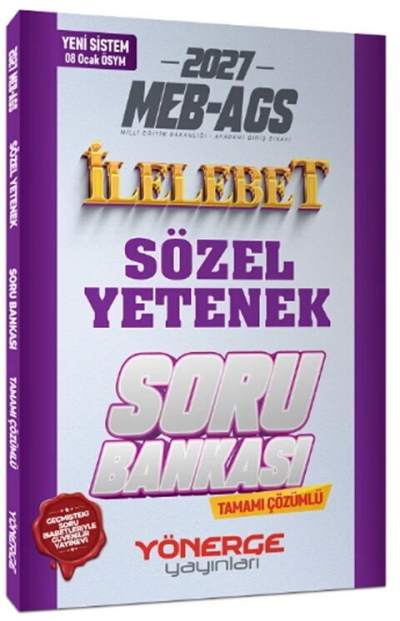 MEB-AGS Sözel Yetenek İlelebet Soru Bankası Çözümlü Yönerge Yayınları Panda Fotokopi & Baskı Merkezi