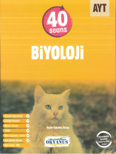 AYT 40 SEANS BİYOLOJİ SORU BANKASI Panda Fotokopi & Baskı Merkezi