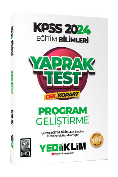 2024 KPSS Eğitim Bilimleri Program Geliştirme Çek Kopart Yaprak Test Panda Fotokopi & Baskı Merkezi