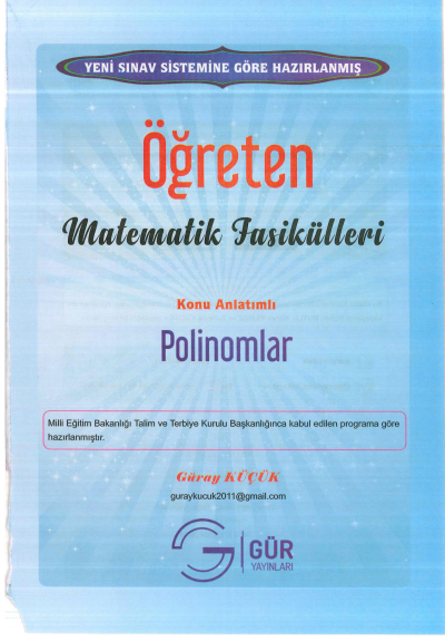 TYT-AYT ÖĞRETEN MATEMATİK POLİNOMLAR KONU ANLATIMLI Panda Fotokopi & Baskı Merkezi