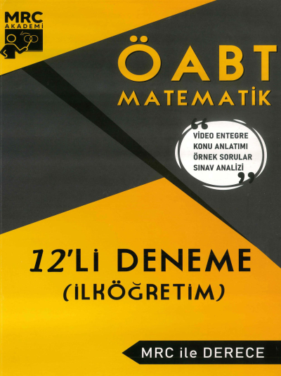 ÖABT İLKÖĞRETİM MATEMATİK 12'Lİ DENEME MRC İL DERECE Panda Fotokopi & Baskı Merkezi
