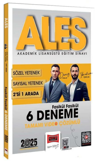 2025 ALES Sayısal-Sözel 2'si Bir Arada Fasikül Fasikül 6 Deneme Tamamı Video Çözümlü Yargı Yayınları Panda Fotokopi & Baskı Merkezi