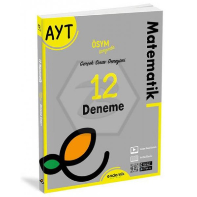 AYT Matematik 12 Deneme Endemik Yayınları Panda Fotokopi & Baskı Merkezi