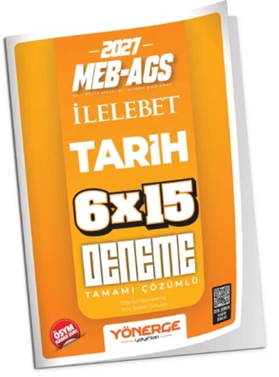 MEB-AGS Tarih İLELEBET 6x15 Deneme Çözümlü Yönerge Yayınları Panda Fotokopi & Baskı Merkezi