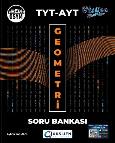 TYT-AYT Geometri Soru Bankası Oksijen Yayınları Panda Fotokopi & Baskı Merkezi