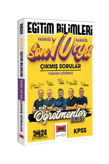 2024 KPSS Eğitim Bilimleri Öğretmenler Ekibi Tamamı Çözümlü Fasikül Fasikül Çıkmış Sorular Son 10 Yıl Panda Fotokopi & Baskı Merkezi