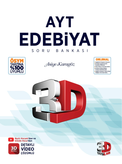 3D AYT EDEBİYAT SORU BANKASI Panda Fotokopi & Baskı Merkezi