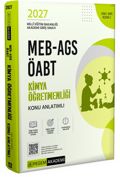 2027 ÖABT MEB-AGS Kimya Öğretmenliği Konu Anlatımlı Pegem Akademi Yayınları Panda Fotokopi & Baskı Merkezi