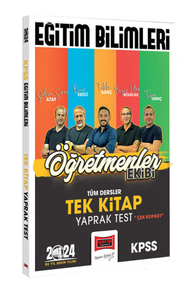 2024 KPSS Eğitim Bilimleri Öğretmenler Ekibi Tek Kitap Tüm Dersler Yaprak Test Panda Fotokopi & Baskı Merkezi