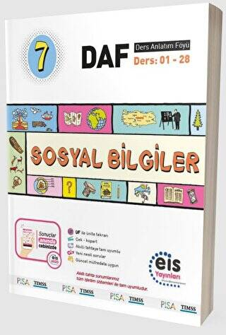 7. Sınıf Sosyal Bilgiler DAF Ders Anlatım Föyü Ders:01-28 Eis Yayınları Panda Fotokopi & Baskı Merkezi