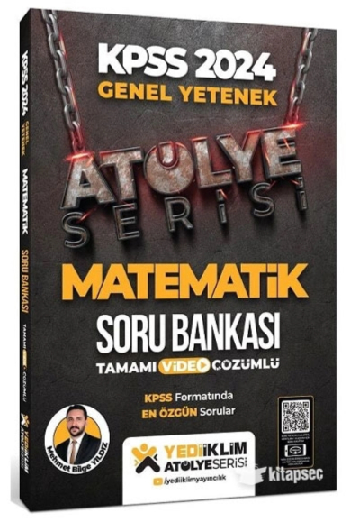 2024 KPSS Matematik Atölye Soru Bankası Çözümlü Yediiklim Yayınları Panda Fotokopi & Baskı Merkezi