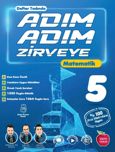 5. Sınıf Matematik Adım Adım Zirveye Newton Yayınları Panda Fotokopi & Baskı Merkezi