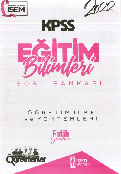 ÖĞRETİM İLKE VE YÖNTEMLERİ SORU BANKASI Panda Fotokopi & Baskı Merkezi