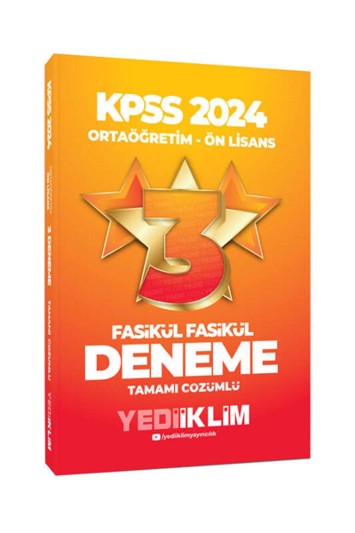 Ortaöğretim-Önlisans Fasikül Yıldız Tamamı Çözümlü 3 Deneme